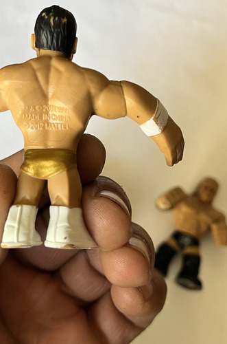 3 Figuras Mini Wwe Rumblers Mattel 2011 Y 2010 6 Cm. (Usado)