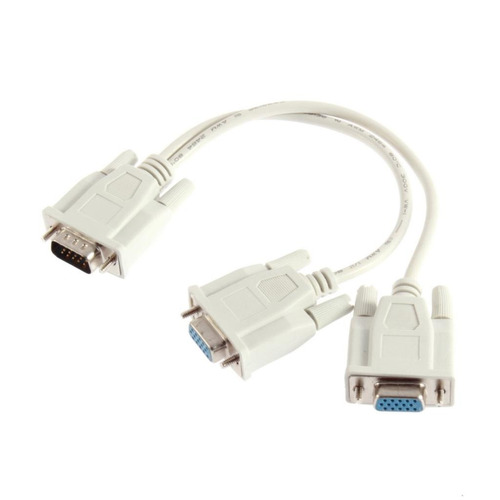 Cable Duplicar Video Monitor Splitter 1 Pc A 2 Vías Vga Svga