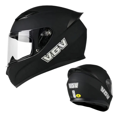 Casco Para Moto Abatible Deportivo Negro Certificación Dot 