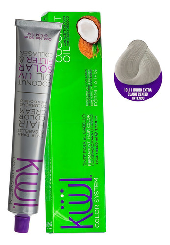 Tintes Kuul Tonos Frios 90ml - Kit - Ml Tono Tinte Kuul 10.11 Rubio Claro Cenizo Intenso