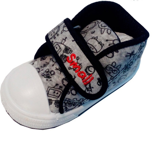 Zapatillas Bebes Botita Marca Small Modelo Bob Abrojo (0124