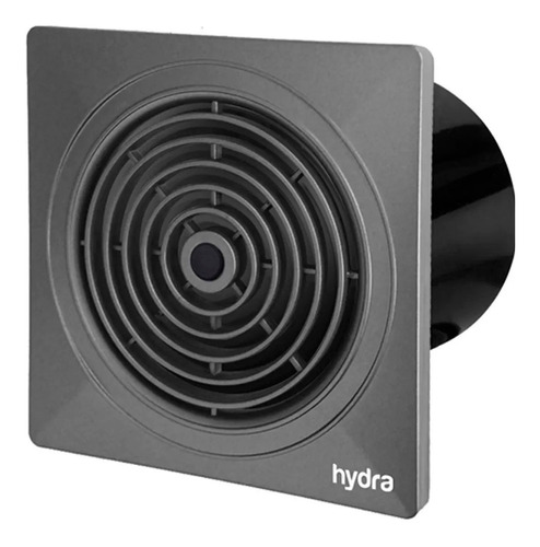 Extractor De Aire Hydra 100mm Cocina Baño Grafito Salida 4  