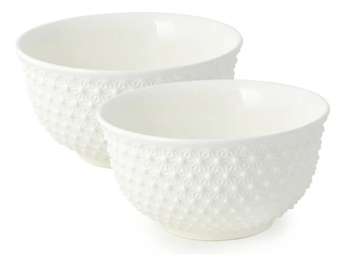 Jogo Com 4 Mini Bowl Tigela Porcelana Branco 150 Ml