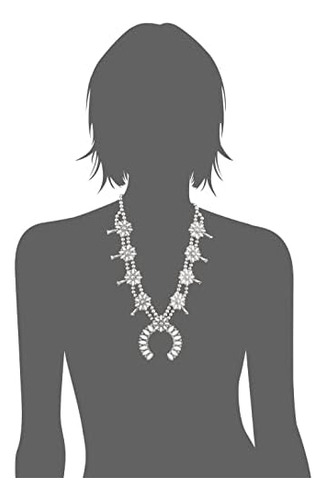 Collar Llamativo Con Flor De Hueso De Lucky Brand, Plateado,
