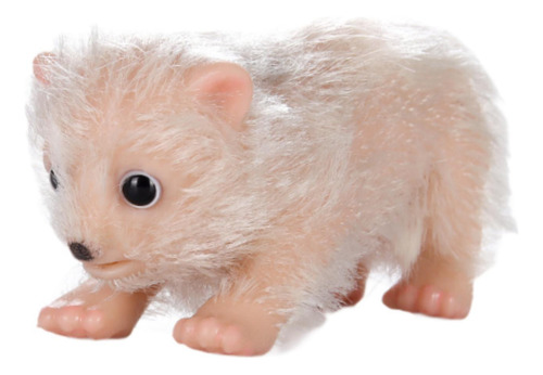 Pequeño Oso Ártico Renacido, Mini Oso Ártico De Silicona,