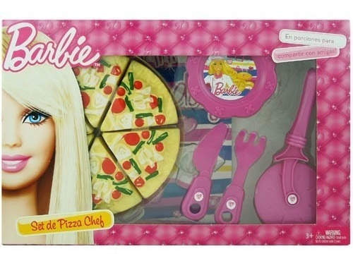 Juego Set Pizza Chef 197 Barbie Miniplay