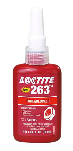 Loctite - Fijador De Roscas 263 Resistencia Alta Botella 50 