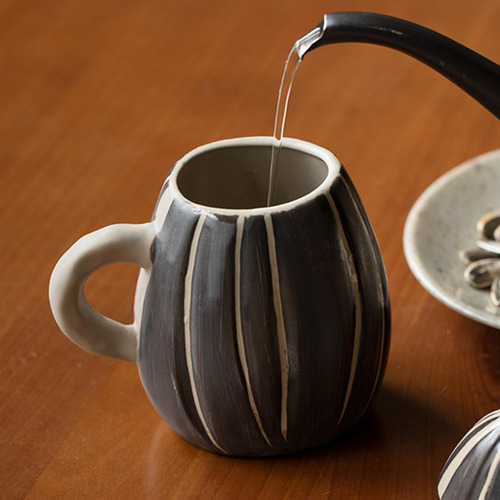 Taza De Cerámica Divertida, Taza De Café Con Tapa, Bonito