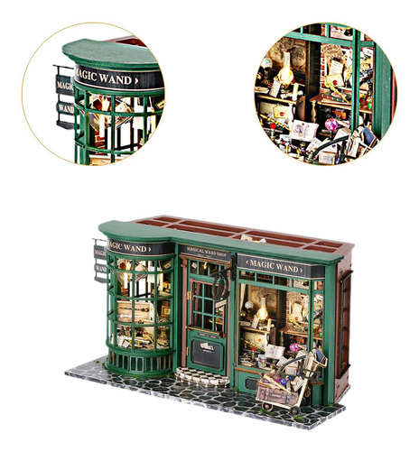 Diy Wooden Miniature Dollhouse Set Home Decor Diy Craft Mini