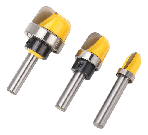 Broca Fresadora De 3 Piezas, Punta Redonda De 8 Mm Con Cuenc