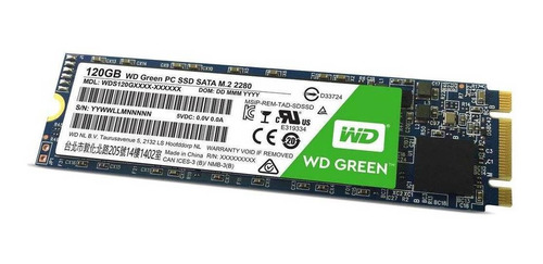 Disco sólido interno Western Digital WD Green WDS120G1G0B 120GB verde