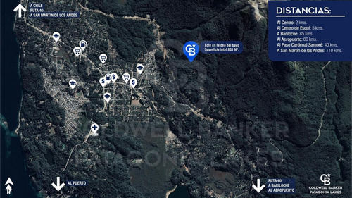 Imagen 8 de 9 de Venta Lote/terreno Calle 25 S/n 803m2, Faldeo Del Bayo, Villa La Angostura Con Ventaja Constructiva