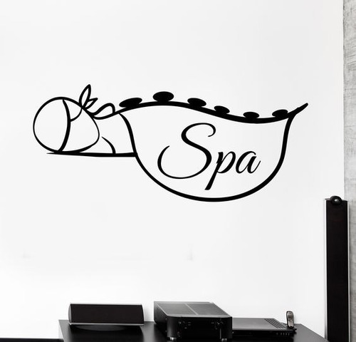 Adesivo De Parede Massagem Spa Vitrine Spa Decoração