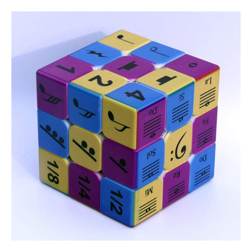 Speed Cube 3x3x3 Music Notes Design Magic Cube Puzzle,iq Gam