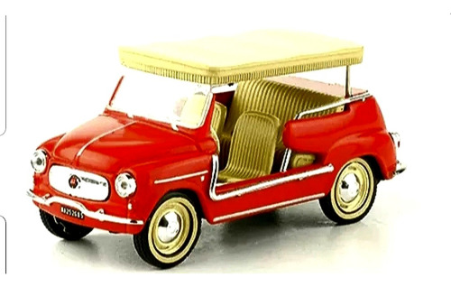 Fiat 600 Jolly Taxi Capri 1966 De 7 Cm. Metal Y Envio Gratis
