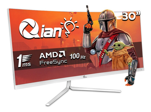 Monitor Qian 30 Ultra Wide Fhd 1080p Curvo Amd Freesync