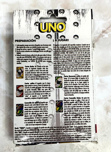 Juego De Cartas Uno Personaje Jurassic World Nueva Genéricas
