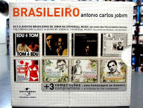 Box 8 Cds Antonio Carlos Jobim - Brasileiro