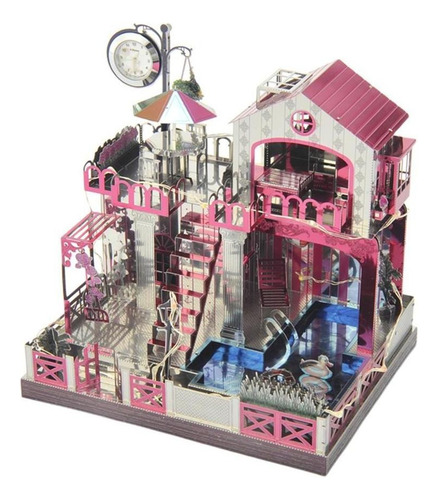 3d Puzzle Diy Music Box Kit Pequeña Arquitectura De Loveor