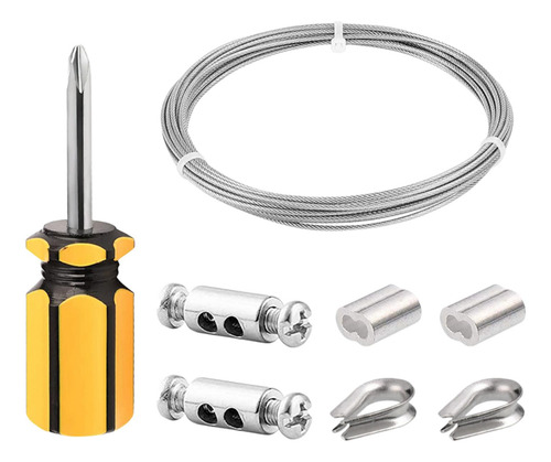 Cuerda De Alambre Multiusos Para Tendedero, Cuerda Para