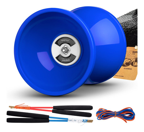 Magicyoyo Pro Triple Bearing Diabolo Tamano Mediano 5  Azul 