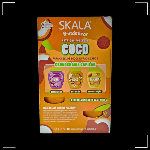Kit Skala Frutástica Shampoo + Condicionador Coco
