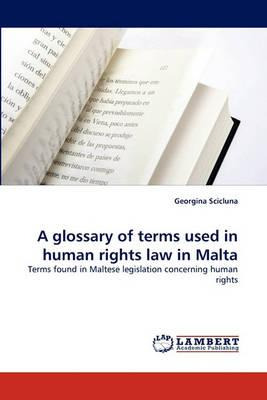 Libro A Glossary Of Terms Used In Human Rights Law In Mal...