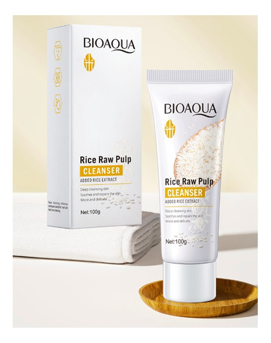 Kit Limpieza Facial Bioaqua Jabon De Arroz/cepillo Manual