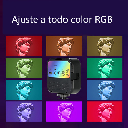 Luz Rgb Para Celular De Video/cámara Lámpara + Clip Teléfono