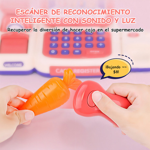 Juguetes De Caja Registradora De Juegos Infantiles Rojos