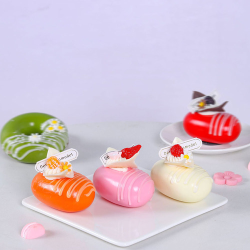 Juego De 5 Postres Decorativos Con Maquetas De Tartas Falsas