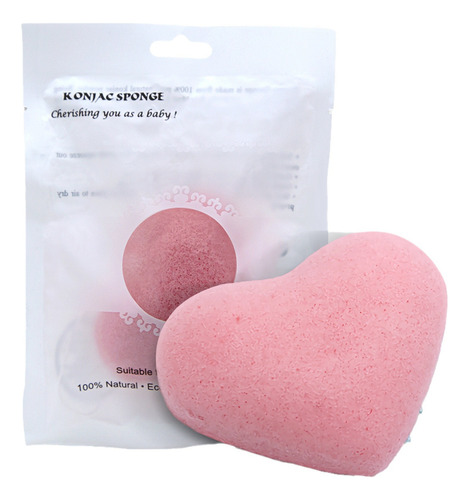 Jabón Facial N Face Konjac En Forma De Corazón, Exfoliante F