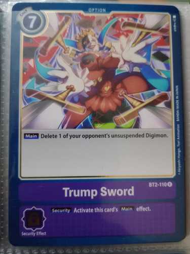 Trump Sword  Special Booste Carta Brillante Digimon