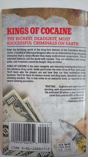 Kings Of Cocaine - Guy Gugliotta Y Jeff Leen - Harpers 1990 (Usado)