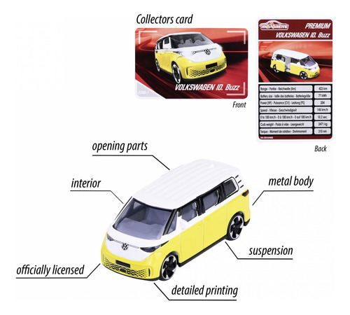 Volkswagen Id. Buzz - Majorette Premium - Autos De Colección