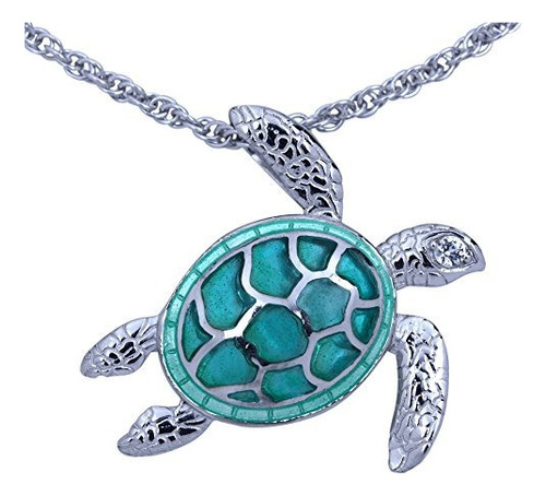 Collar De Tortuga De Mar Esmaltado Guy Harvey Elaborado En P