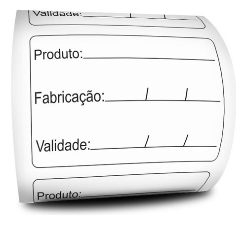 Etiqueta Anvisa Bopp 3 Linhas 60x40 10 Rolos Cor Branco