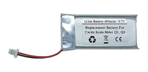 450mah 3.7v Batería De Reemplazo Para Cardo Scala Rider Q1, 