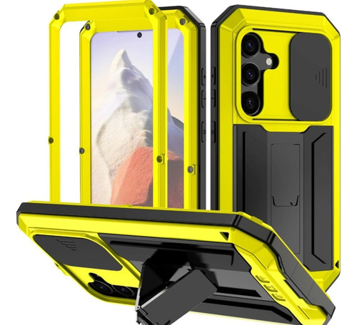 Para Samsung S25 S24 S23 S22 Plus S21 Funda De Teléfono De Metal De Aluminio Ultra Resistente Pantal