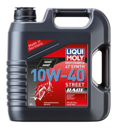 Liqui Moly Aceite 100% Sintetico Moto 10w40 Street 4 Litros