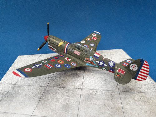 P-40n Warhawk 1/72 Frog - Montado 15000