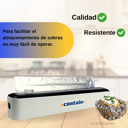 Dispensador De Película De Aluminio  Con Cortador