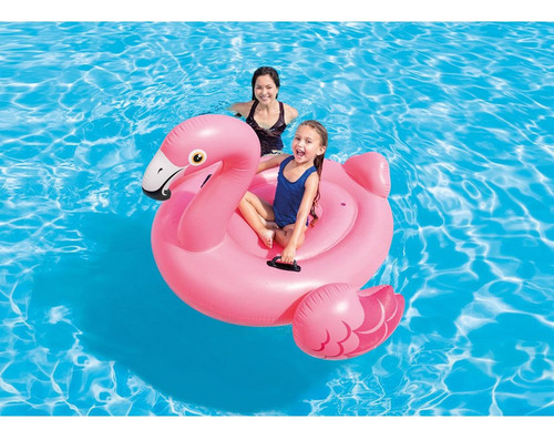 Inflable Montable De Flamingo Flotador Intex 57558 Rosa
