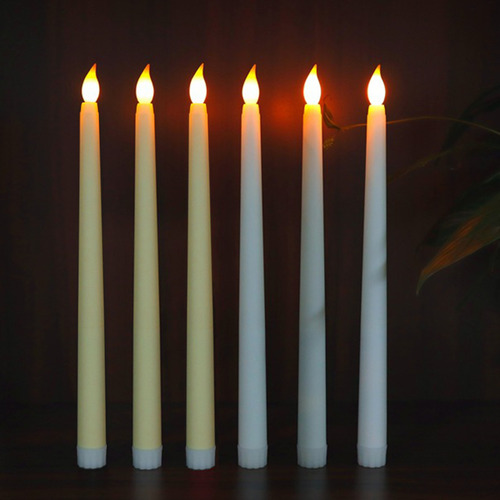 Luz De Velas Cónicas Sin Llama Led, Candelabro Led Con Pilas