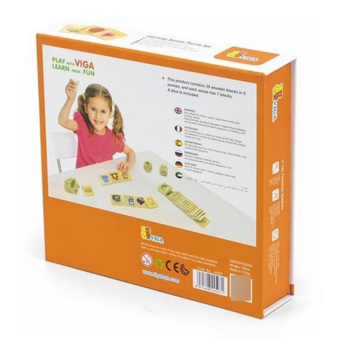 Juego De Los Sentidos Puzzle De Madera Viga