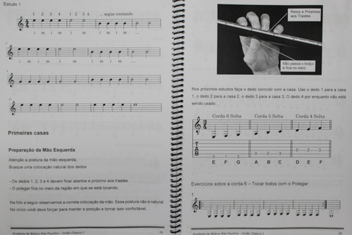 Métodos De Violãoviolão Clássico Vol 1 + Manual De Ritmos