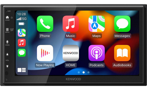 Autoestéreo Receptor Multimedia Digital Con Pantalla Kenwood Dmx5710s 6.8 Pulgadas 1 Din Display Wsvga Usb Bluetooth Carplay Android Auto Inalámbrico Mirroring Color Negro