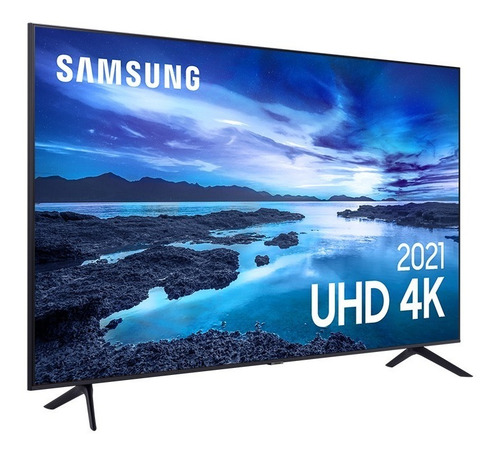 Imagem 2 de 9 de Smart Tv Samsung 50'' Uhd Processador Crystal 4k Au7700