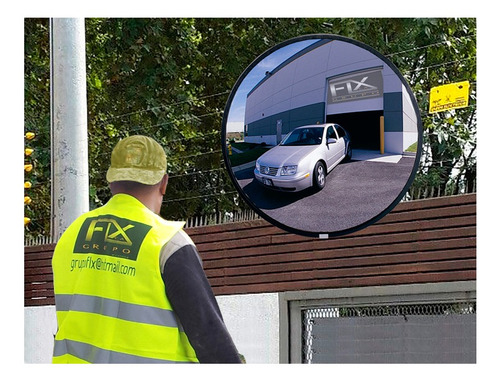 Espejo De Seguridad Convexo-concavo Para Exteriores, 60 Cm.