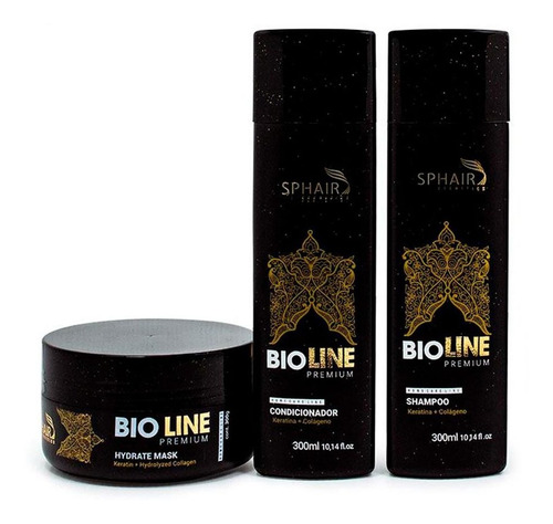 Kit Home Care Bioline Premium - (shampoo, Cond. E Máscara)